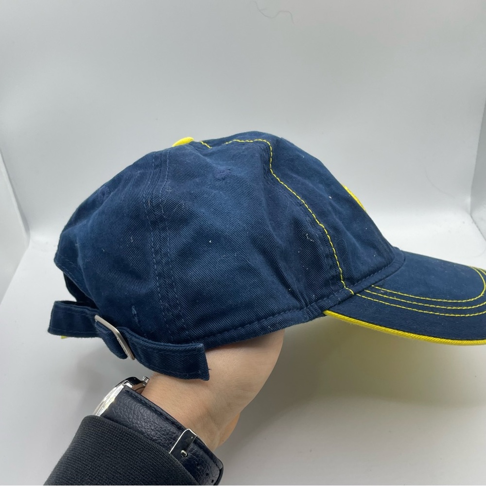 Adidas Michigan Wolverines Hat One Size Fits All Blue Yellow Hail To The Victors - Picture 4 of 9